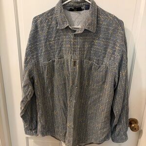 Vintage QUICKSILVER soft corduroy button down shirt Size Large